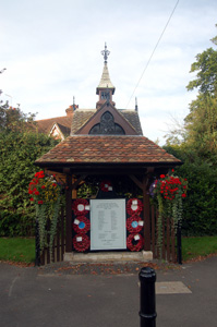 Clifton War Memorial August 2009 - built on the site of the village pump